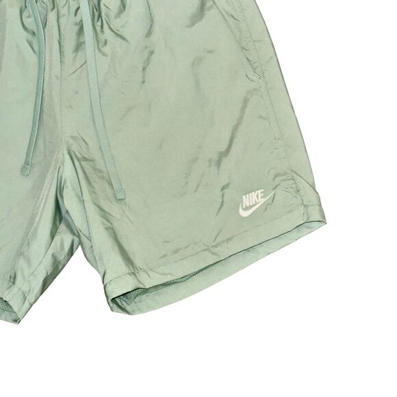 Nike Vintage Rare Sportswear Club Woven Track Shorts Nylon Shiny Mint Green S - Picture 8 of 9